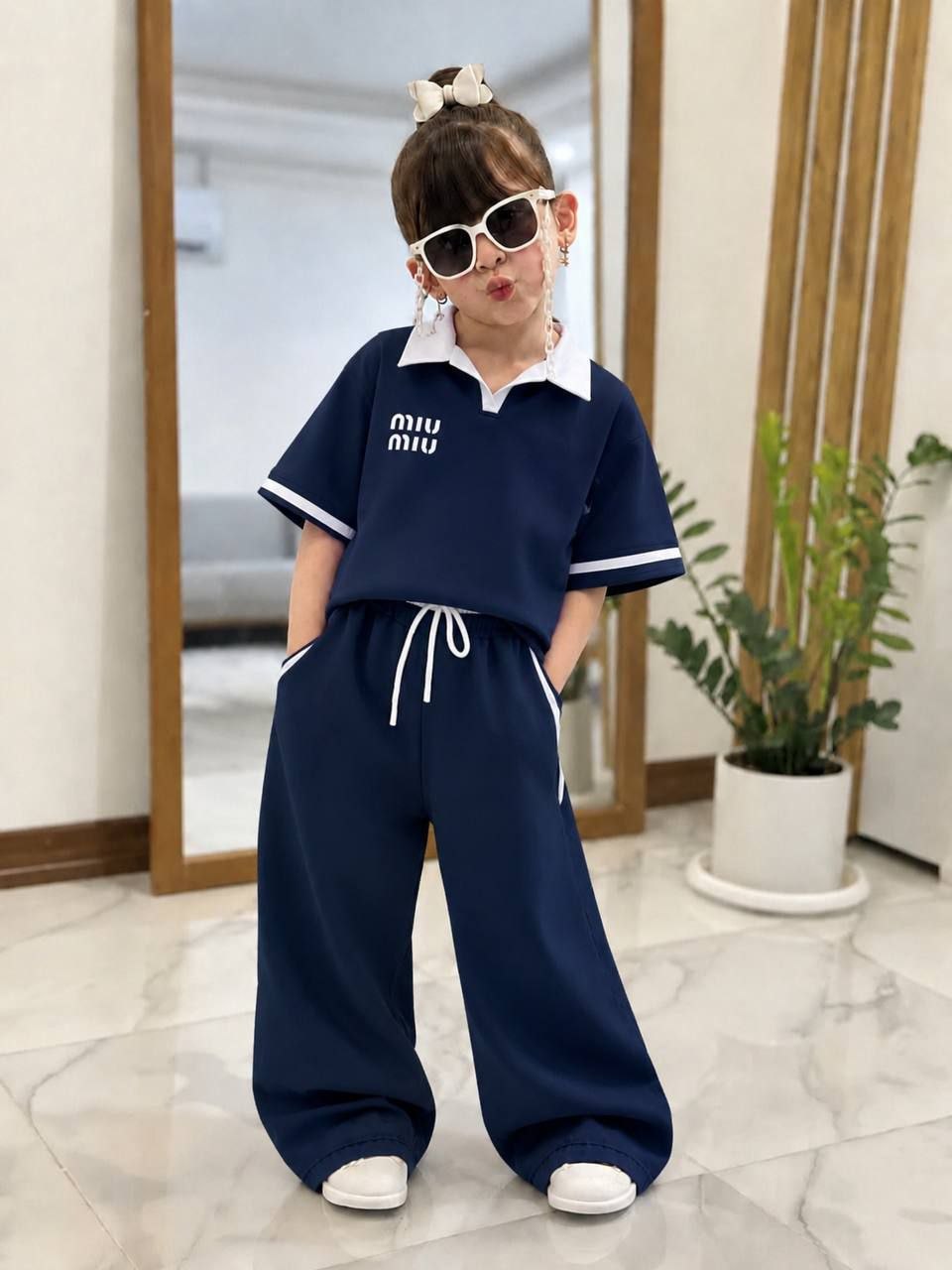 ست پلوشرت و شلوار miu miu