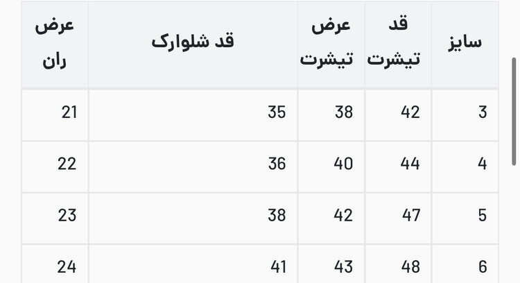 ست تیشرت شلوارک